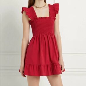 The Elizabeth Nap Dress | Victorian Red Cotton